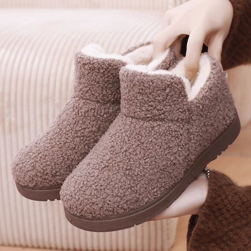 老北京棉鞋女加绒保暖妈妈棉鞋防滑雪地靴中老年棉鞋女软底大棉靴