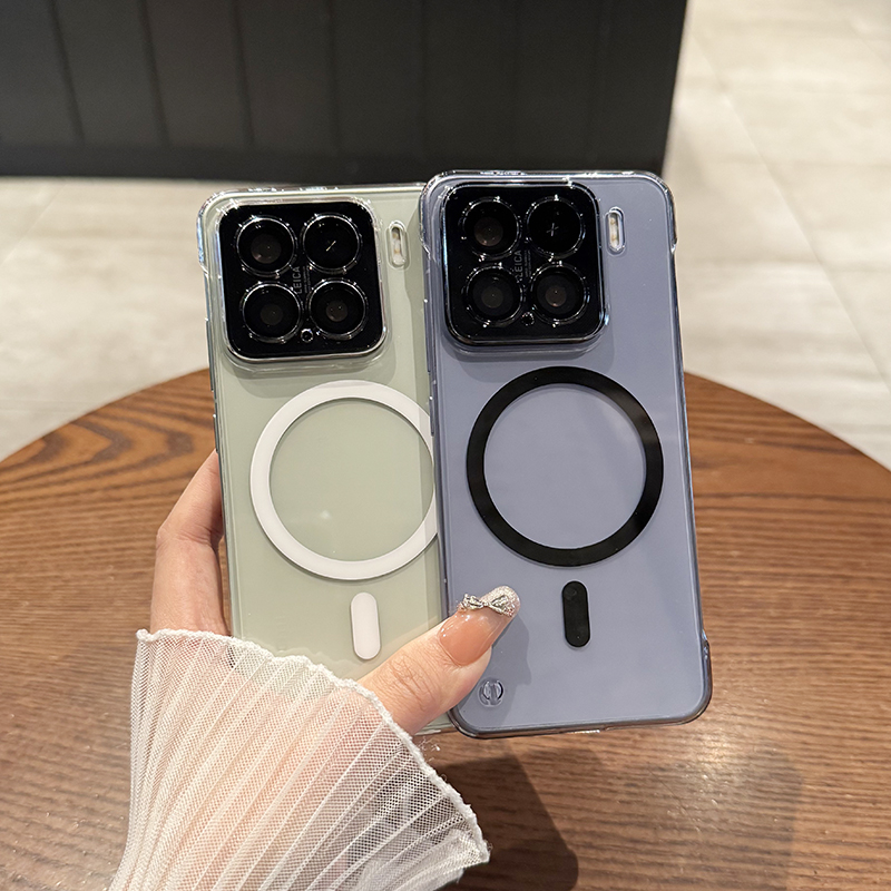 适用于小米15手机壳超薄透明15pro无线磁吸14防摔13无边框ultra硬