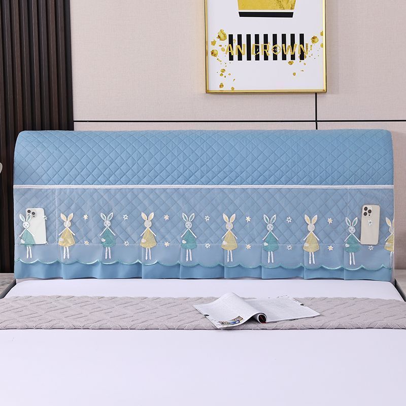 四季通用床头套罩全包床头罩新款弹力加厚夹床头防尘罩防撞背靠垫