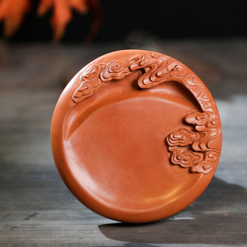 绛州《义薄云天》绛州澄泥砚采用古法柴烧大师手作下墨快