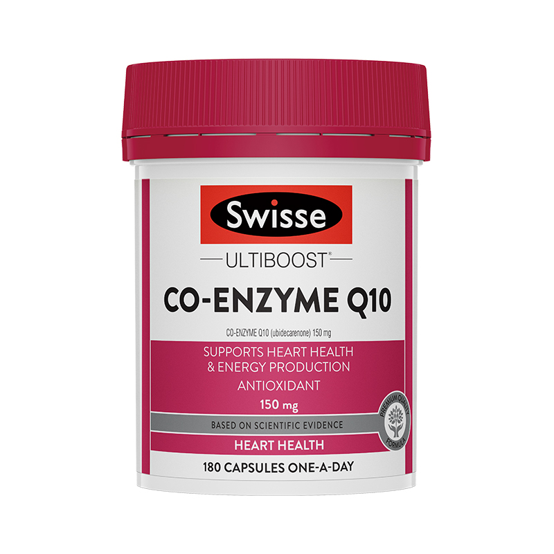 SWISSE/斯维诗辅酶Q10成人营养瓶装进口150mg 180粒/瓶