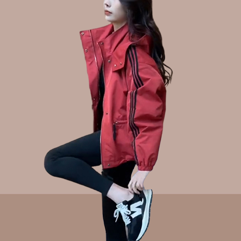 户外休闲冲锋衣2025春秋季新款爆款小个子时尚百搭开衫上衣外套女