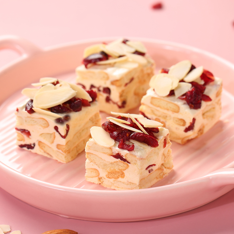 太祖网红雪花酥礼盒装巴旦木味蔓越莓味水果干奶芙厦门特产