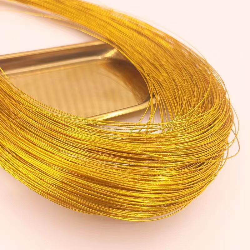 diy24号金色绿色铁丝手工串珠满天星发财果麦穗制作材料手工花用