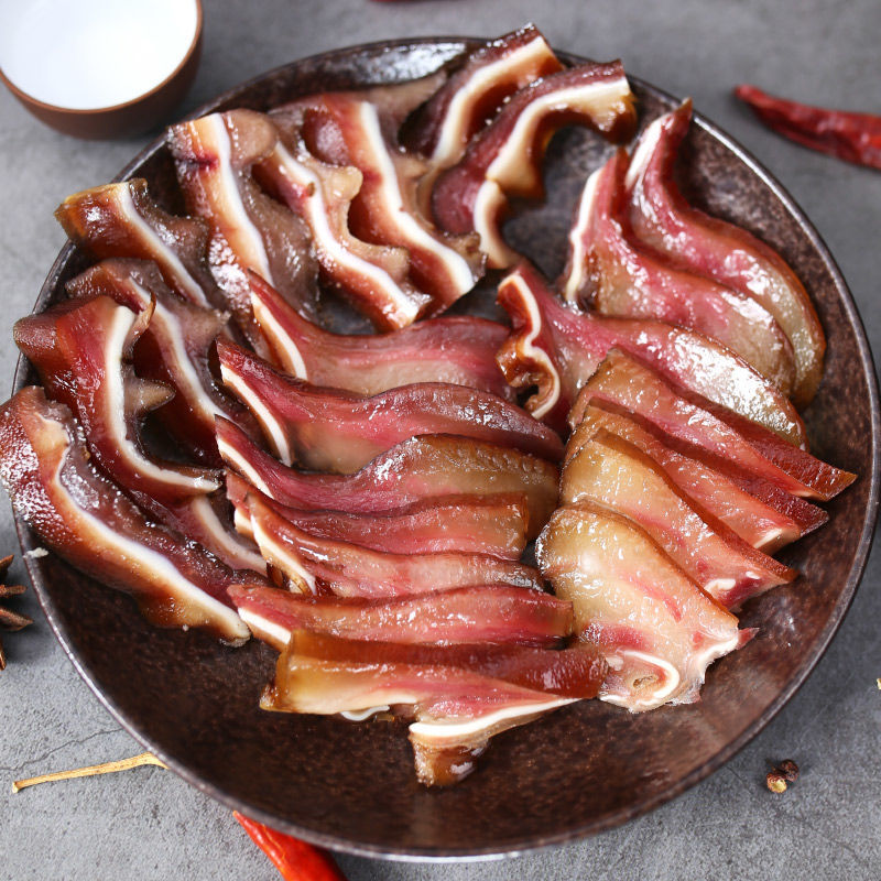 四川腊猪耳朵农家土猪柴火柏枝烟熏猪耳尖腊肉特产风干下酒下饭菜