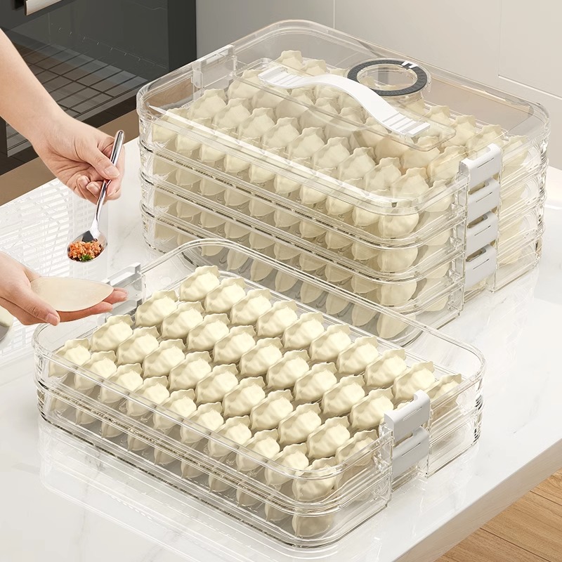 冰箱家用多层饺子收纳盒食品冷冻收纳专用速冻饺子盒专用冻饺子盒