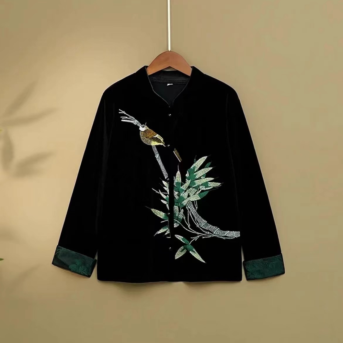 【衣雅严选】8099-301新品长袖立体刺绣新国风新中式百搭外套