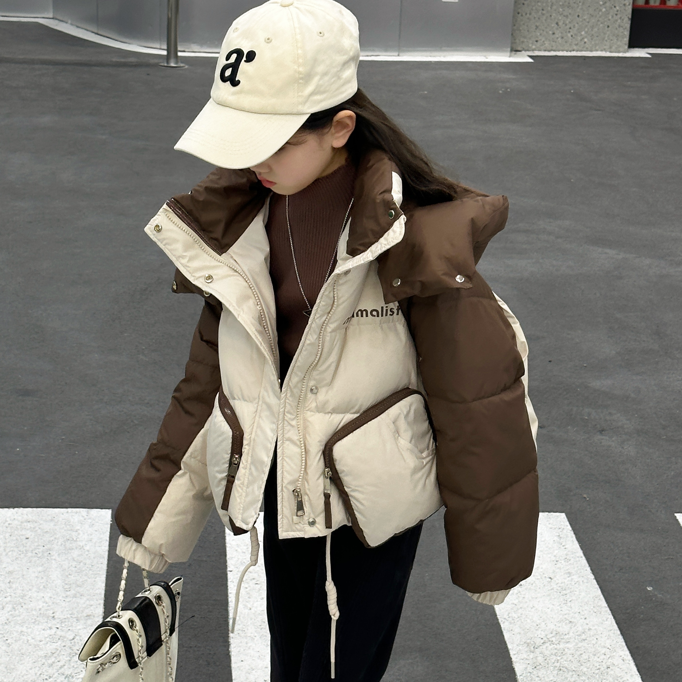 女童羽绒服冬季2025冬装新款儿童加厚宝宝外套免洗上衣6-12女大童