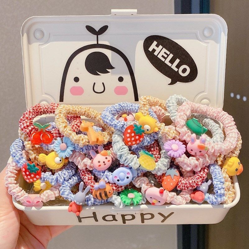 韩版小肠圈头绳儿童皮筋儿可爱大肠发圈扎头发绳5.20送小宝贝