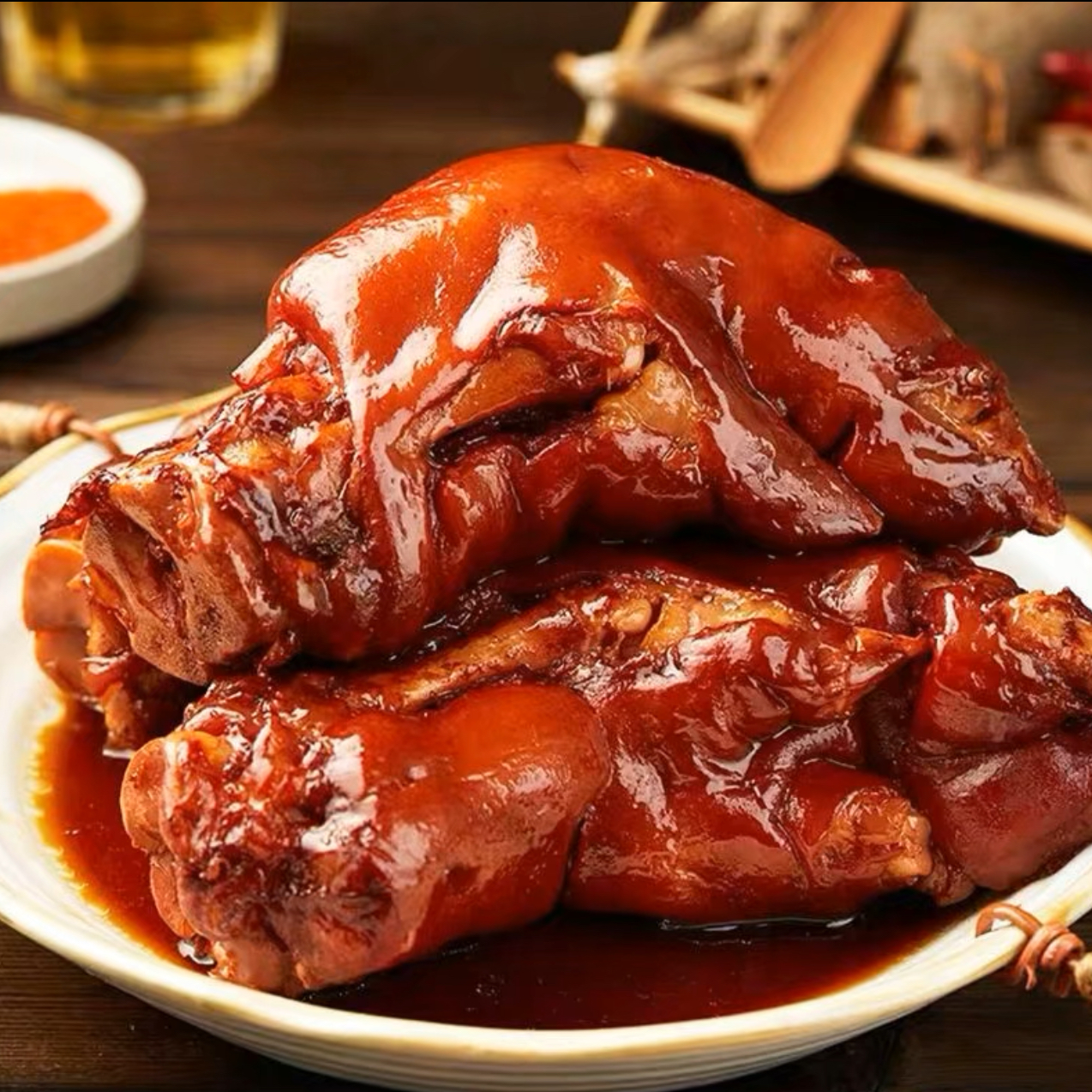 【喜拱门X田卤记】酱卤五香猪蹄开袋即食400g-500g