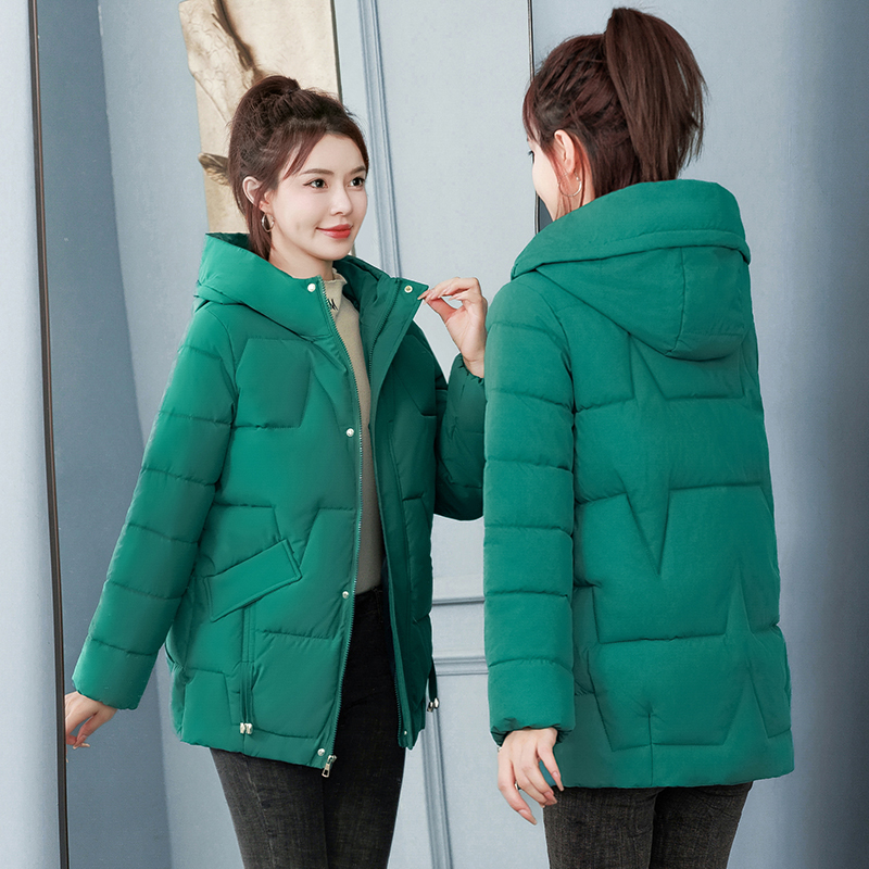 反季清仓冬季棉衣女中长款中老年宽松棉服大码加厚妈妈棉袄外套潮