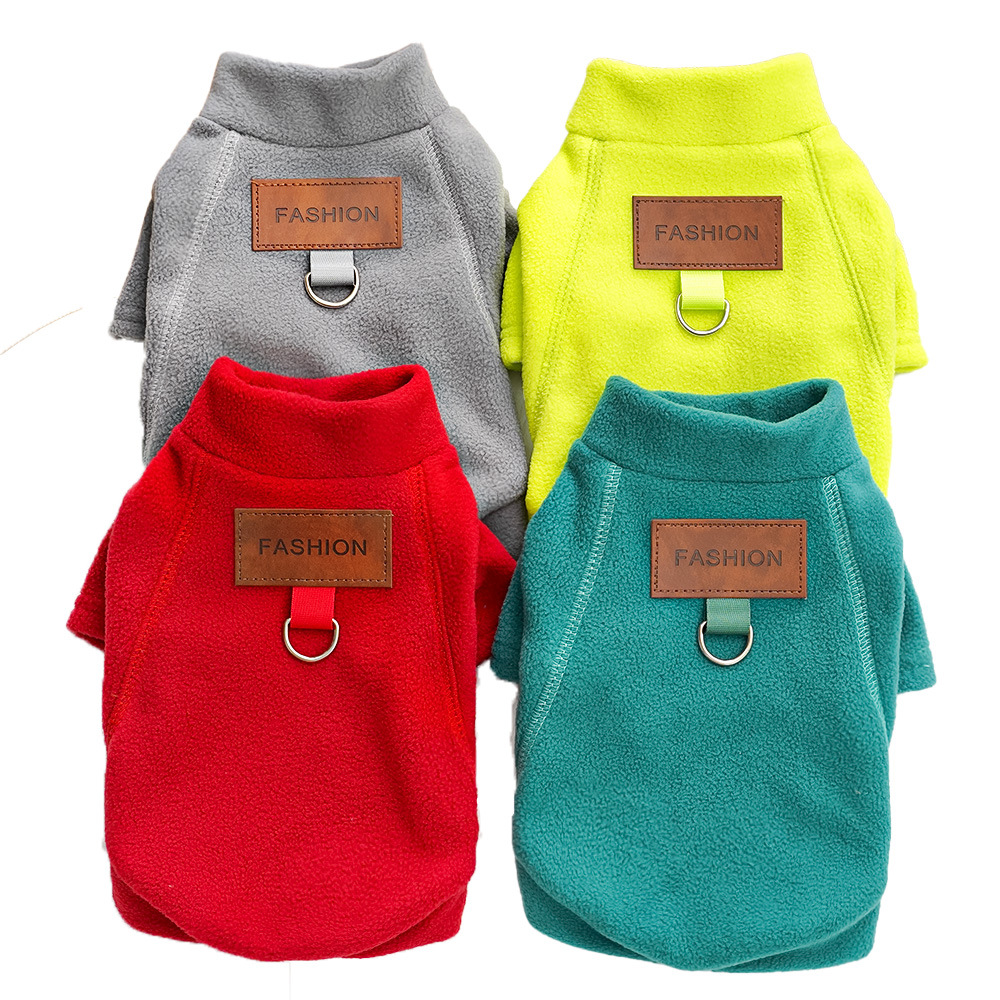 狗狗衣服秋冬季猫泰迪法斗柯基金毛小中大型犬帅气宠物可牵引新款