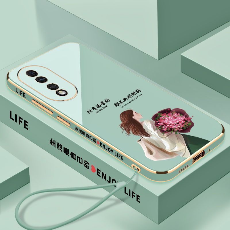 适用华为荣耀80手机壳全包防摔硅胶Honor个性软壳生活是自己的保
