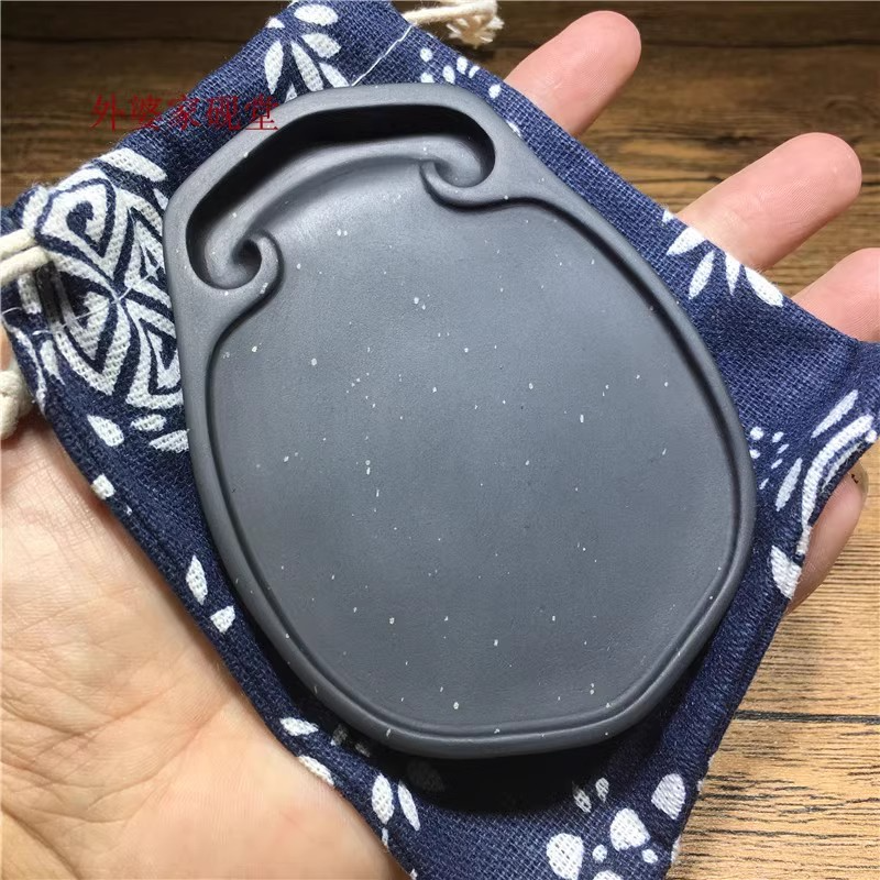 文房四宝笔墨纸砚手工雕刻精品非遗匠心金星石料砚台书法专用送墨