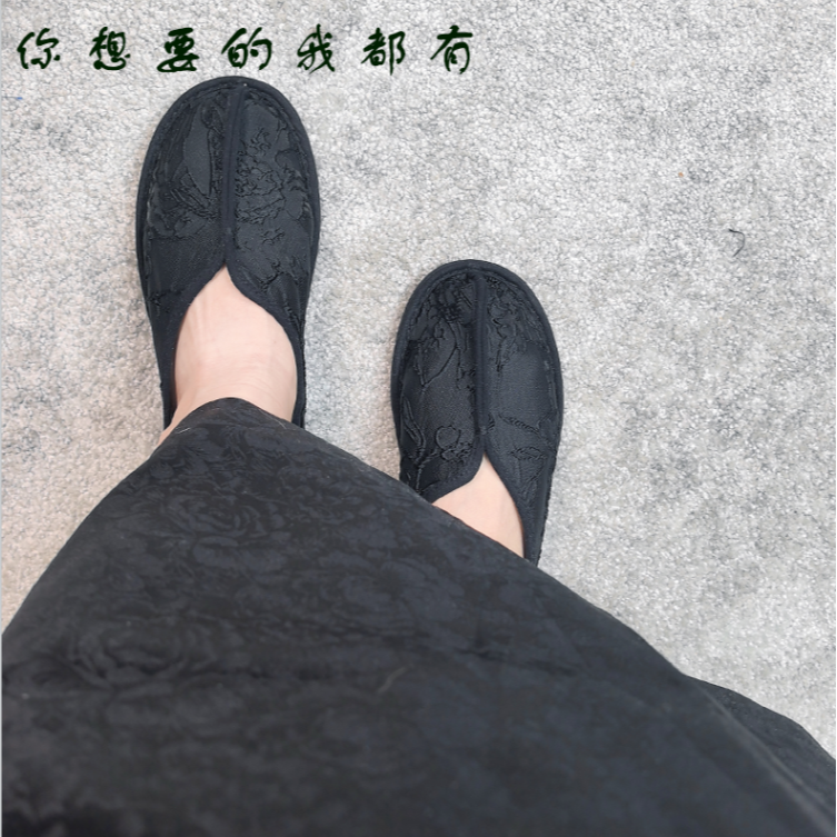 软面针织提花正宗老北京千层底布鞋新中式女款透气百搭小众鞋子