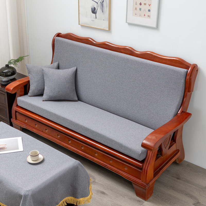 坐垫沙发垫防滑加厚老式可拆连体单人春秋椅高密度三人座座垫