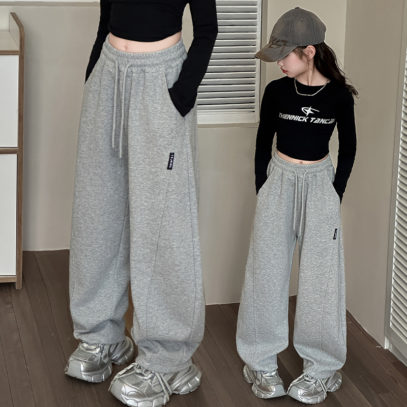 童装女童卫裤洋气2025秋冬新款儿童运动裤中大童春秋百搭加绒裤子