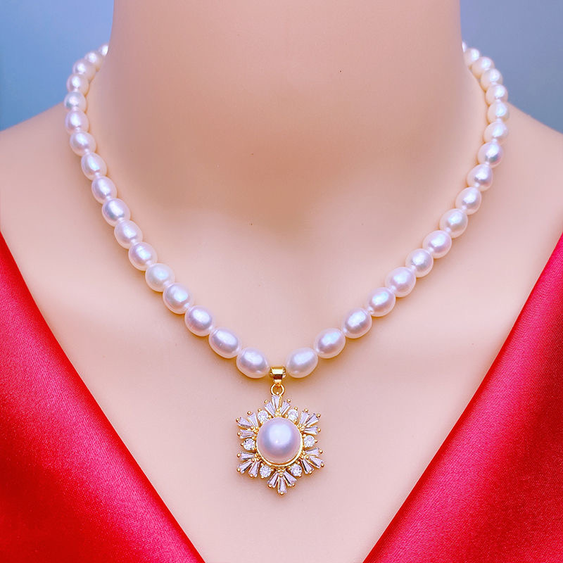 小米珠珠项链锁骨项链百搭款送妈妈送婆婆