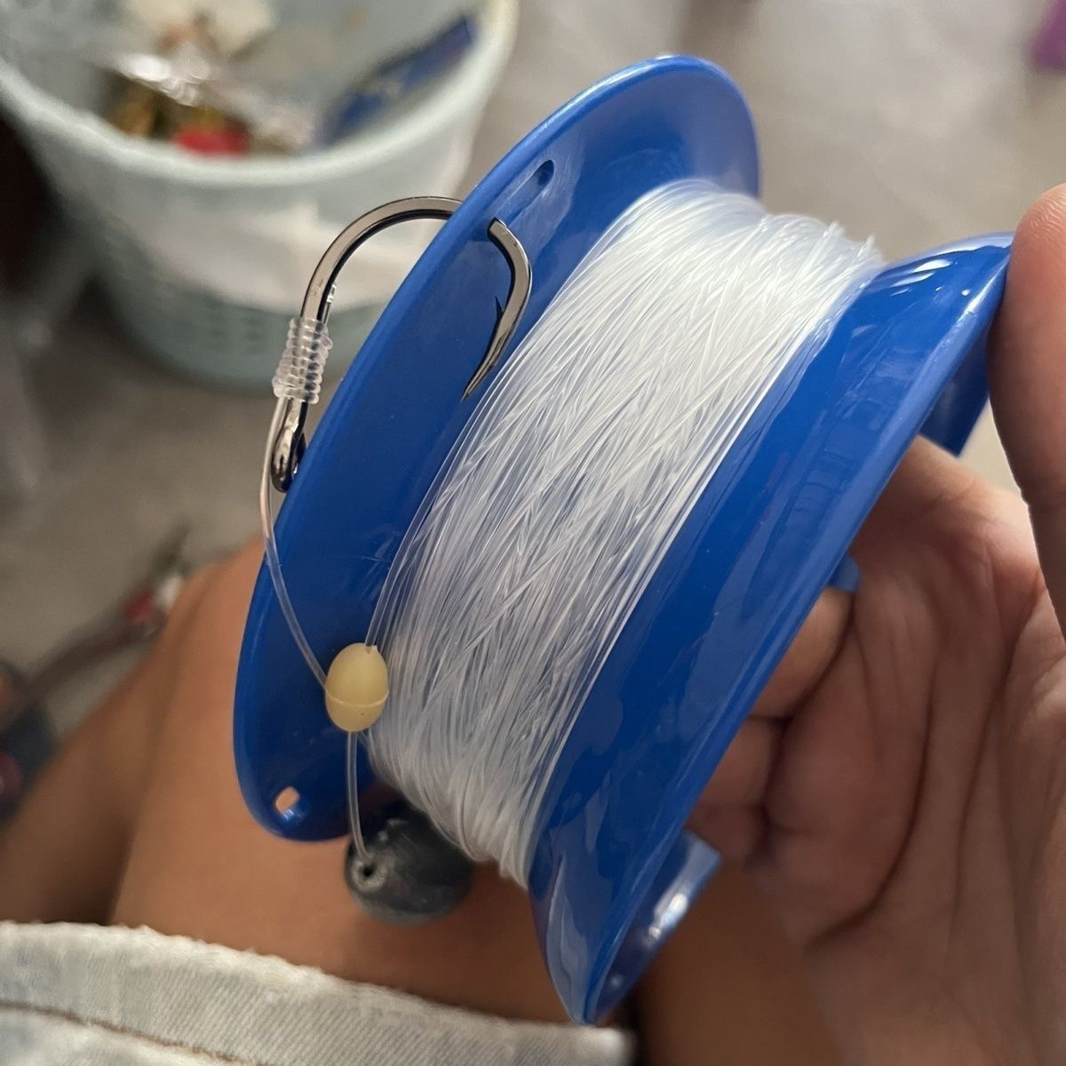 石斑圈手丝盘搭配33号线35米,进口10884巨物钩!钓石斑钓巨物