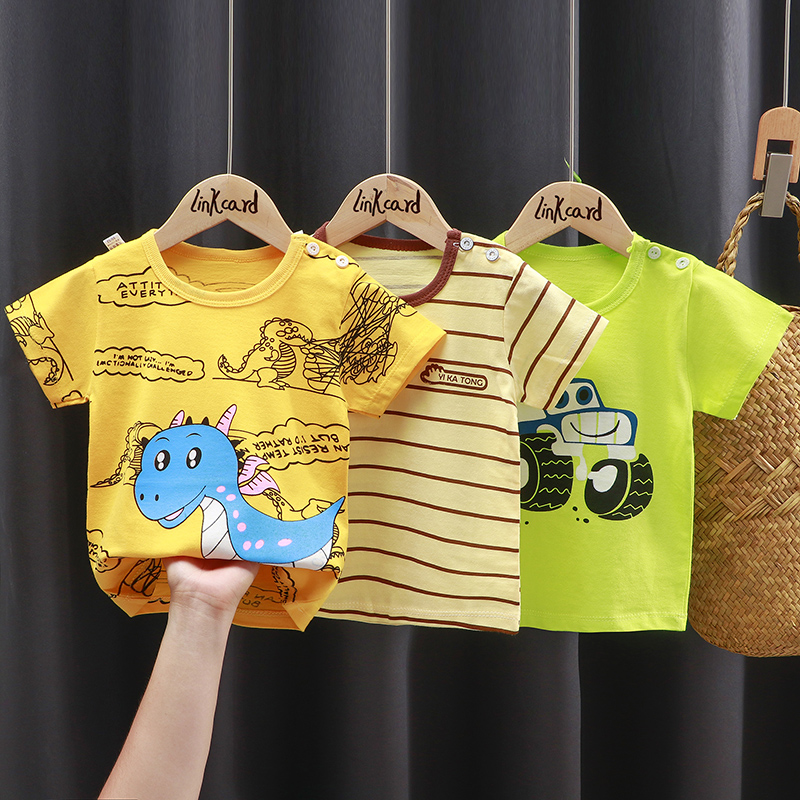 1189儿童韩版夏季短袖t恤纯棉打底衫新款宝宝上衣童装半袖