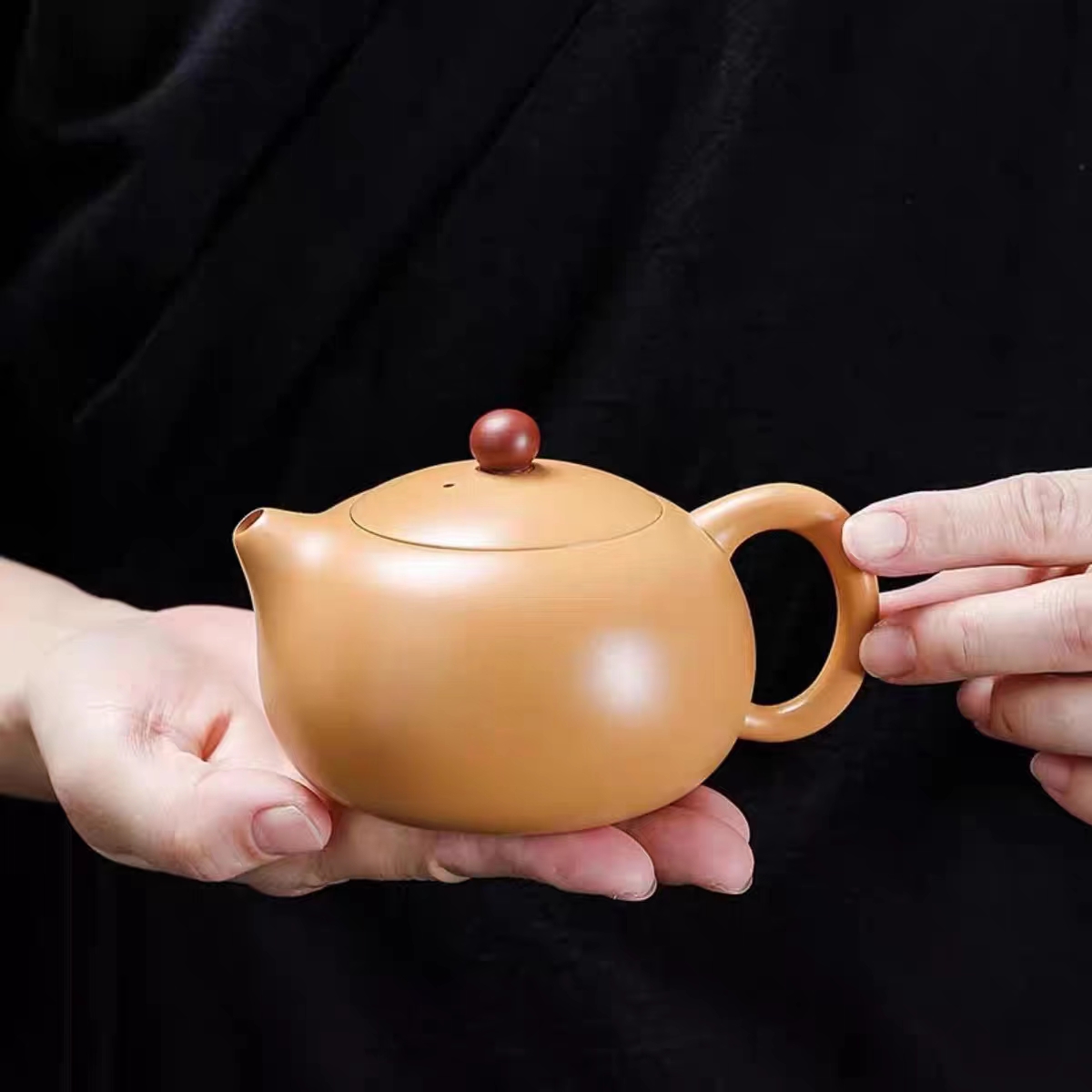 唐丰老段泥紫砂西施壶大师手作中式凤鸣西施壶送礼专用泥壶家用