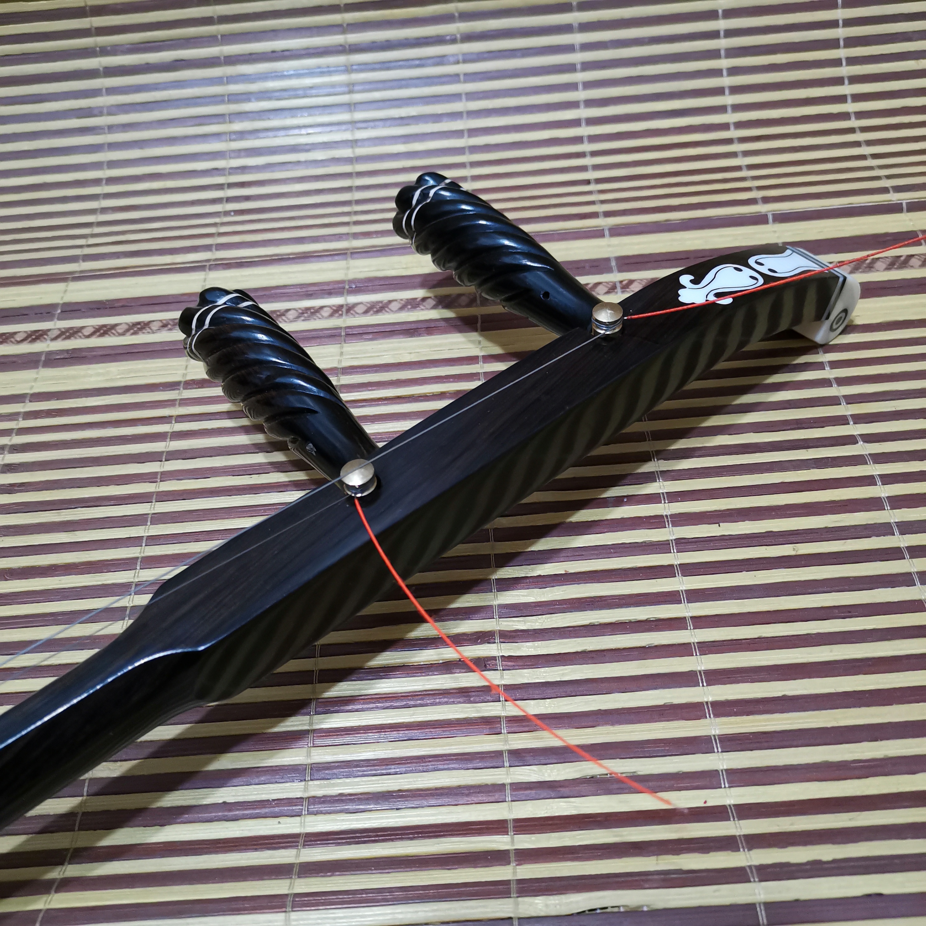 彩云归板胡黑檀木书卷头板胡秦腔歌曲高音中音板胡考级演奏板胡