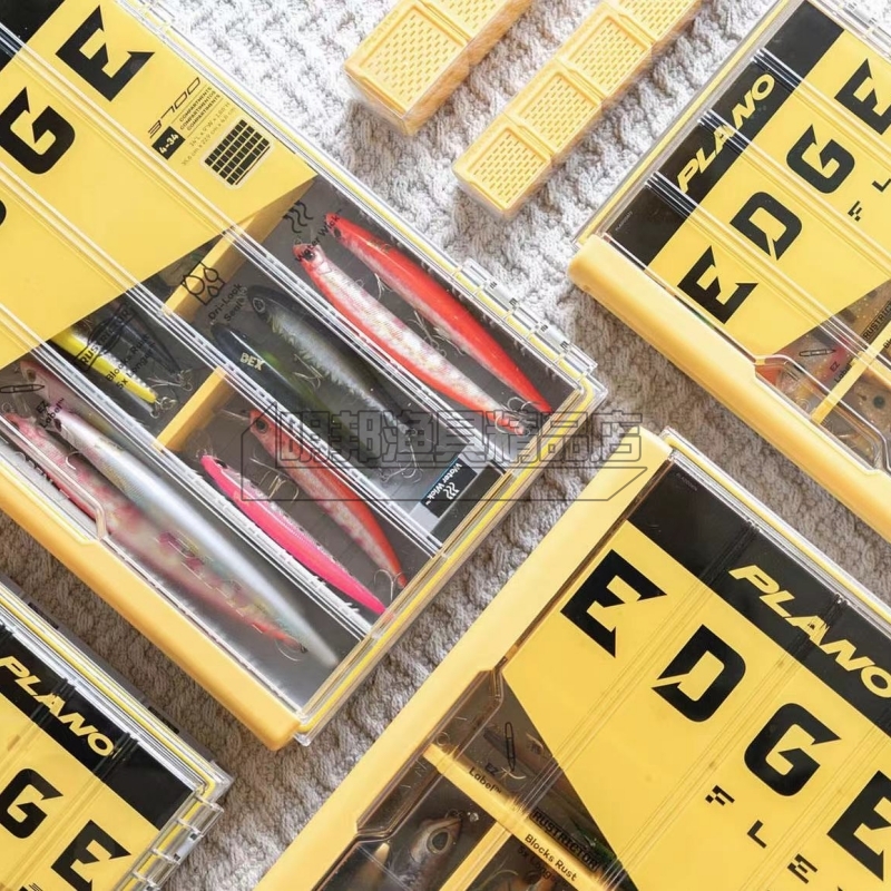 美国PLANO EGDE密封防水jig收纳盒路亚米诺盒大泳饵收纳盒软饵盒