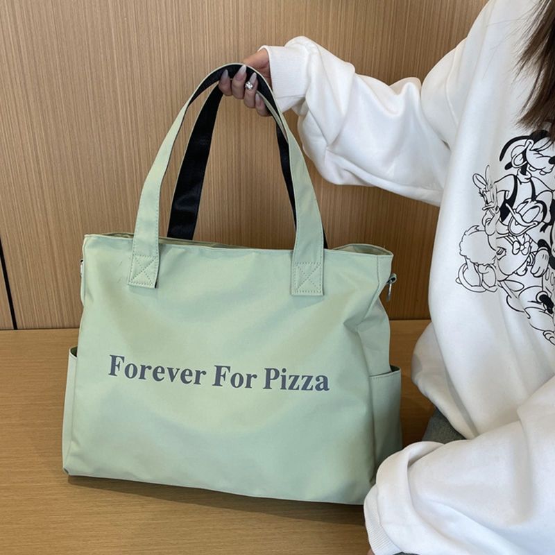 女包手提便携健身包轻便单肩旅行包韩版百搭学生大容量时尚托特包