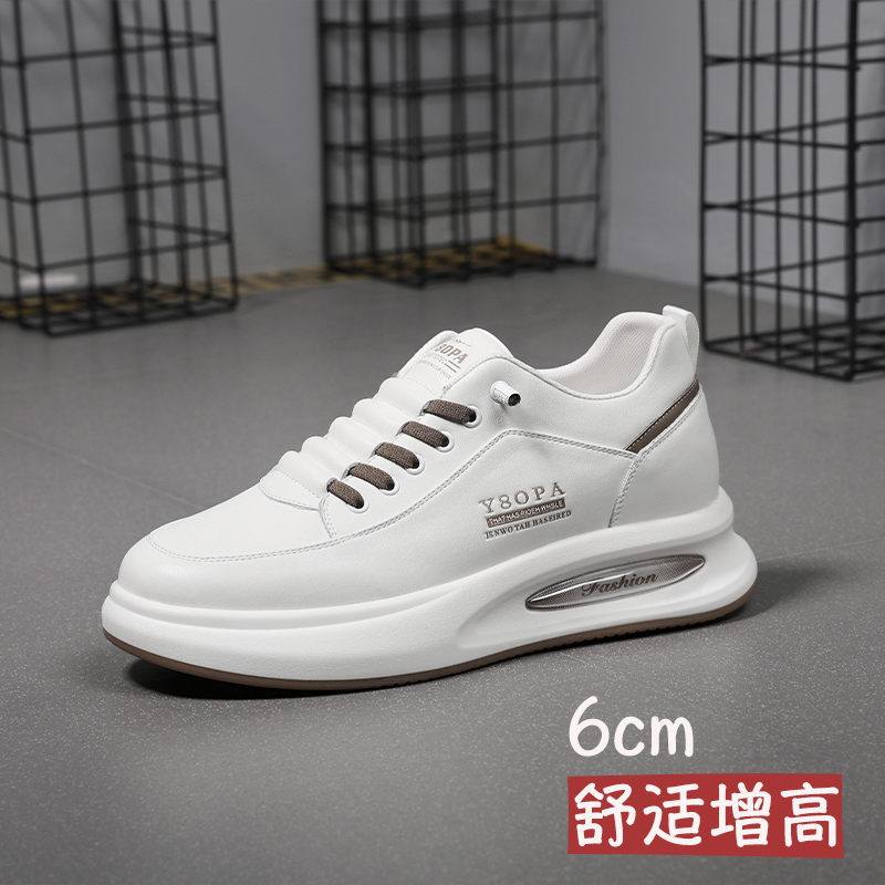 板鞋男款2025新款爆款内增高鞋男士休闲小白鞋百搭运动鞋增高潮鞋