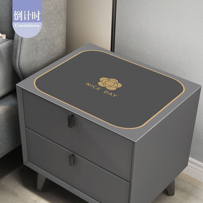 床头柜盖布北欧简约防尘罩软硅藻泥防滑盖垫桌面保护垫子家用耐脏