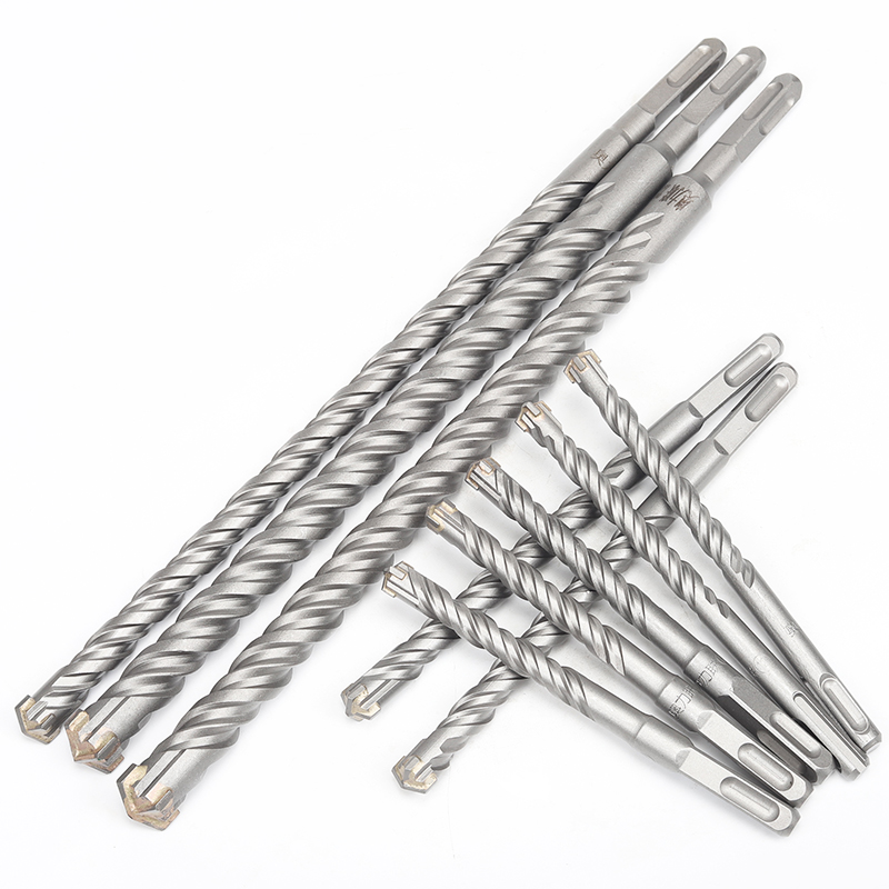 加长十字冲击穿墙钻头电锤合金转头打孔混凝土四刃钻手电钻钻头