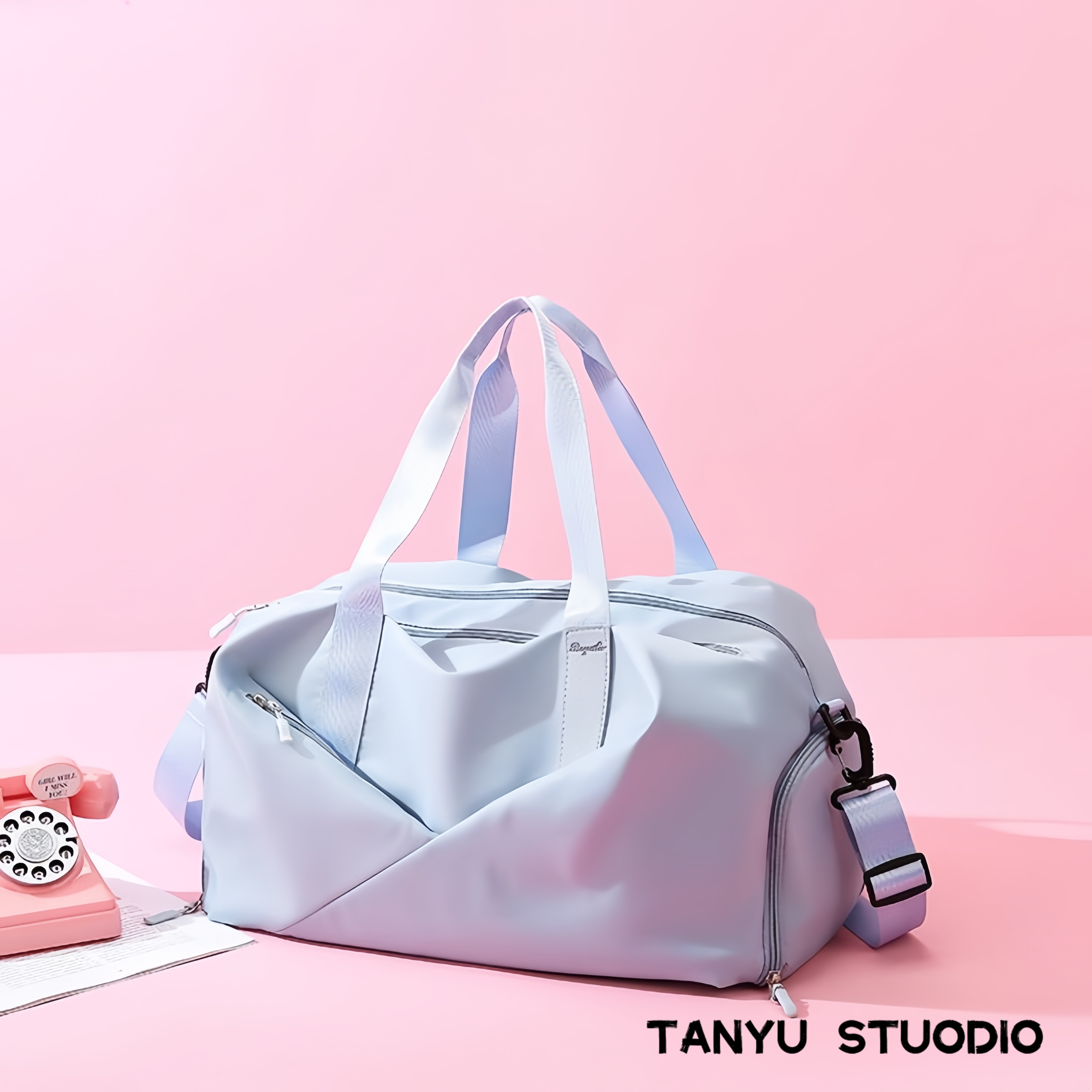 探屿女士瑜伽包游泳包干湿分离健身包短途旅行运动包大容量训练包