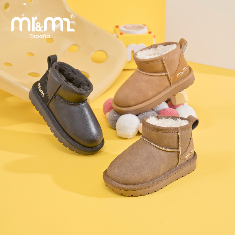 M1&M2秋冬雪地靴加厚鞋保暖宝宝雪地鞋防滑加绒冬季雪地棉时尚