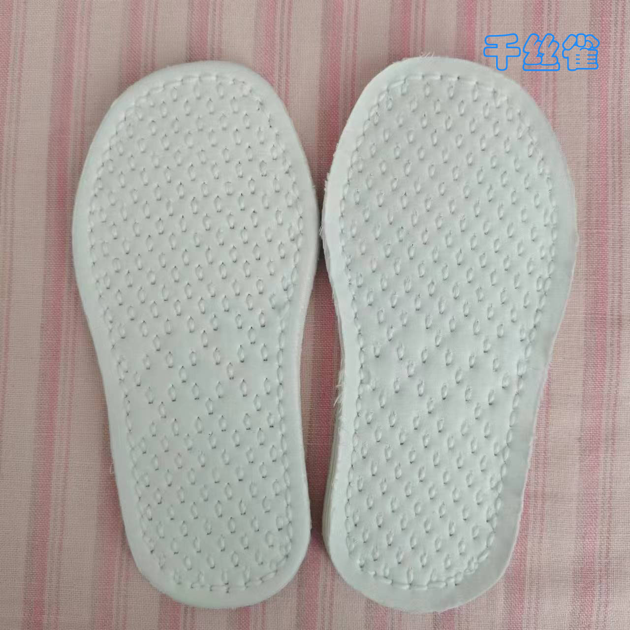 宝宝手工纳鞋底儿童小孩子毛边毛布底自己做鞋材料白色线绳纳制