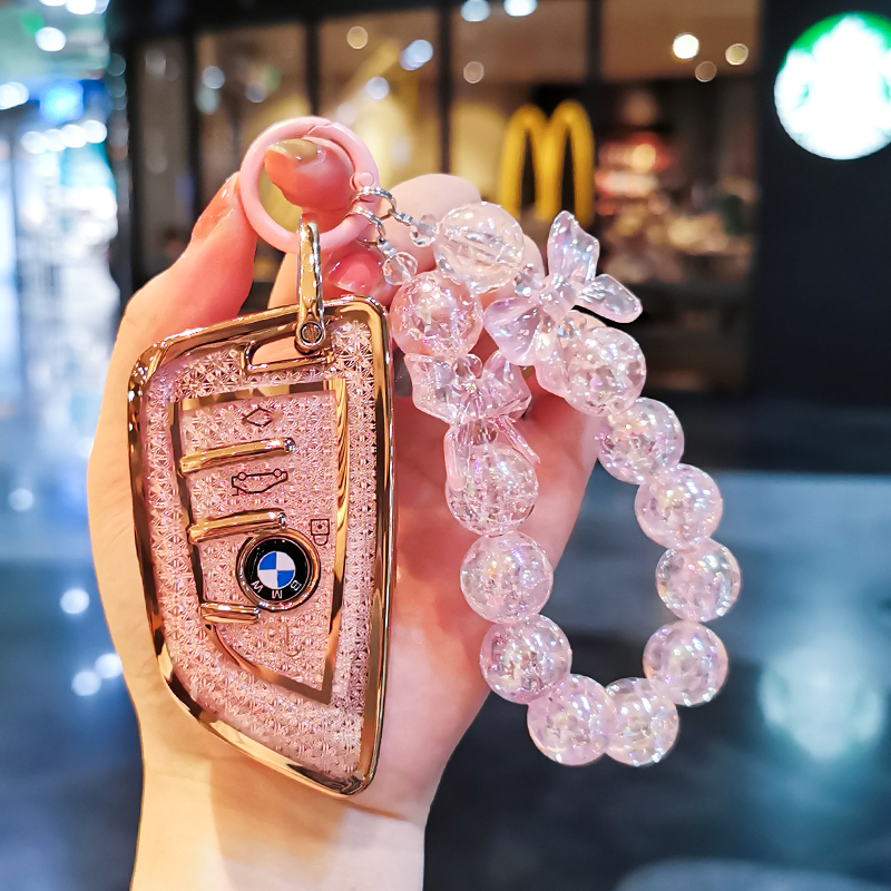 宝马5系钥匙套3系7系1系X1X3X5X6X7刀锋壳320li车525扣530包女士