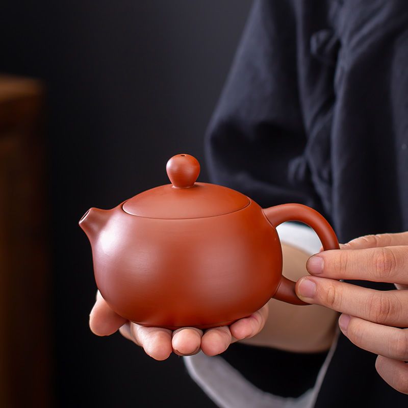 大红袍西施壶朱泥名家紫砂壶手工泡茶单壶大小容量功夫茶具礼盒装