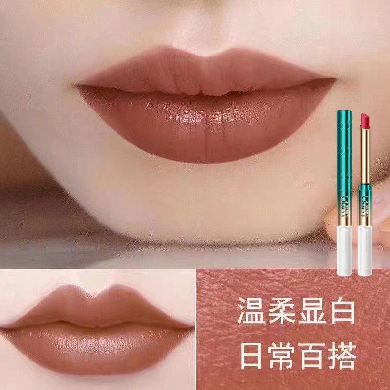 肉桂奶茶色口红不掉色不沾杯哑光不脱色持久防水保湿滋润素颜显白
