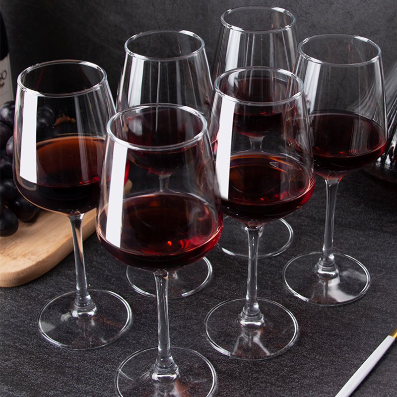 康舒红酒杯套装家用欧式玻璃葡萄酒高脚6只高颜值高档酒具加厚