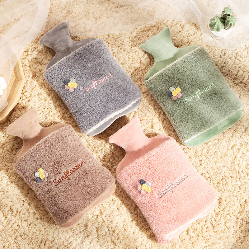 【惊喜价 当天发】插手可爱暖水袋学生毛绒热水袋注水暖手袋暖被窝