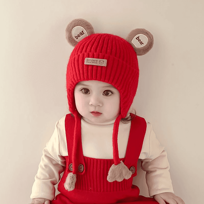 宝宝帽子婴儿秋冬季男童女童可爱超萌男孩保暖儿童冬天女孩护耳帽