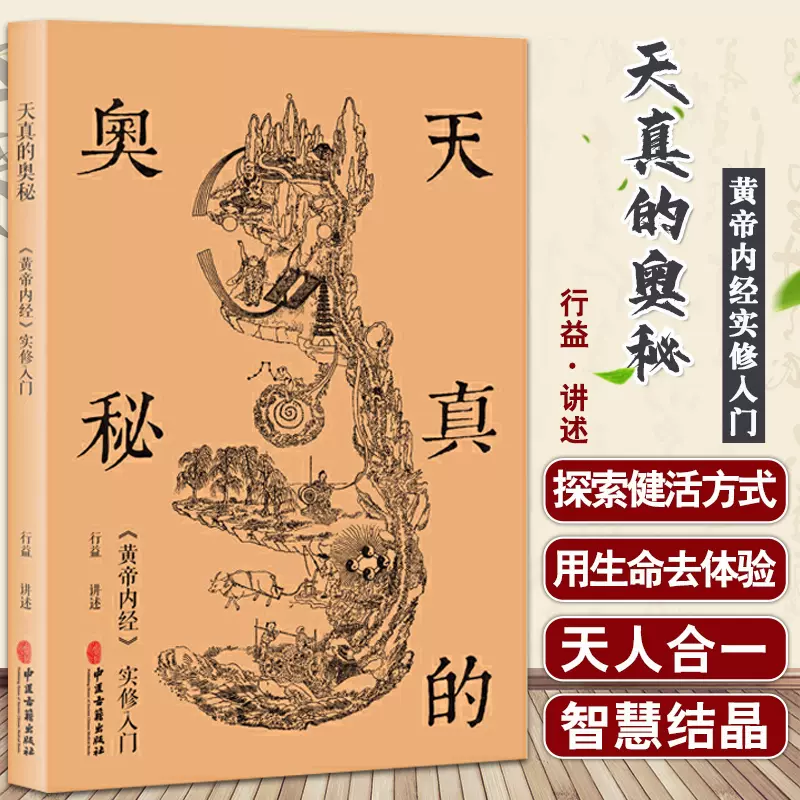 天真的奥秘 《黄帝内经》实修入门 行益老师 内经图 古中医书籍