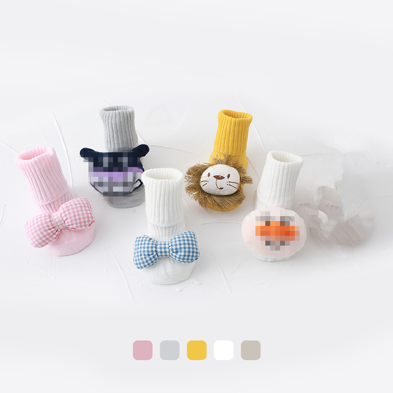 春秋四季新生儿地板鞋袜子宝宝满月百天周岁礼品袜节日袜宝宝袜子