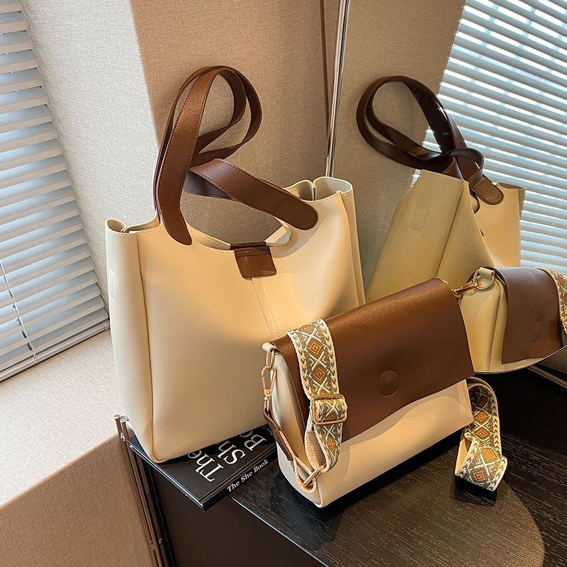 艾米兔 X COOLE女包2025新款气质百搭单肩包韩版大容量子母托特包