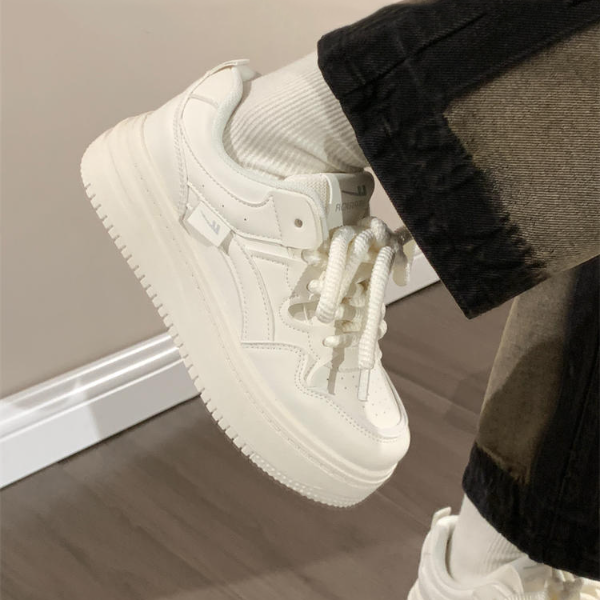 回力厚底小白鞋女2025新款冬季爆款加绒加厚保暖女鞋运动学生板鞋