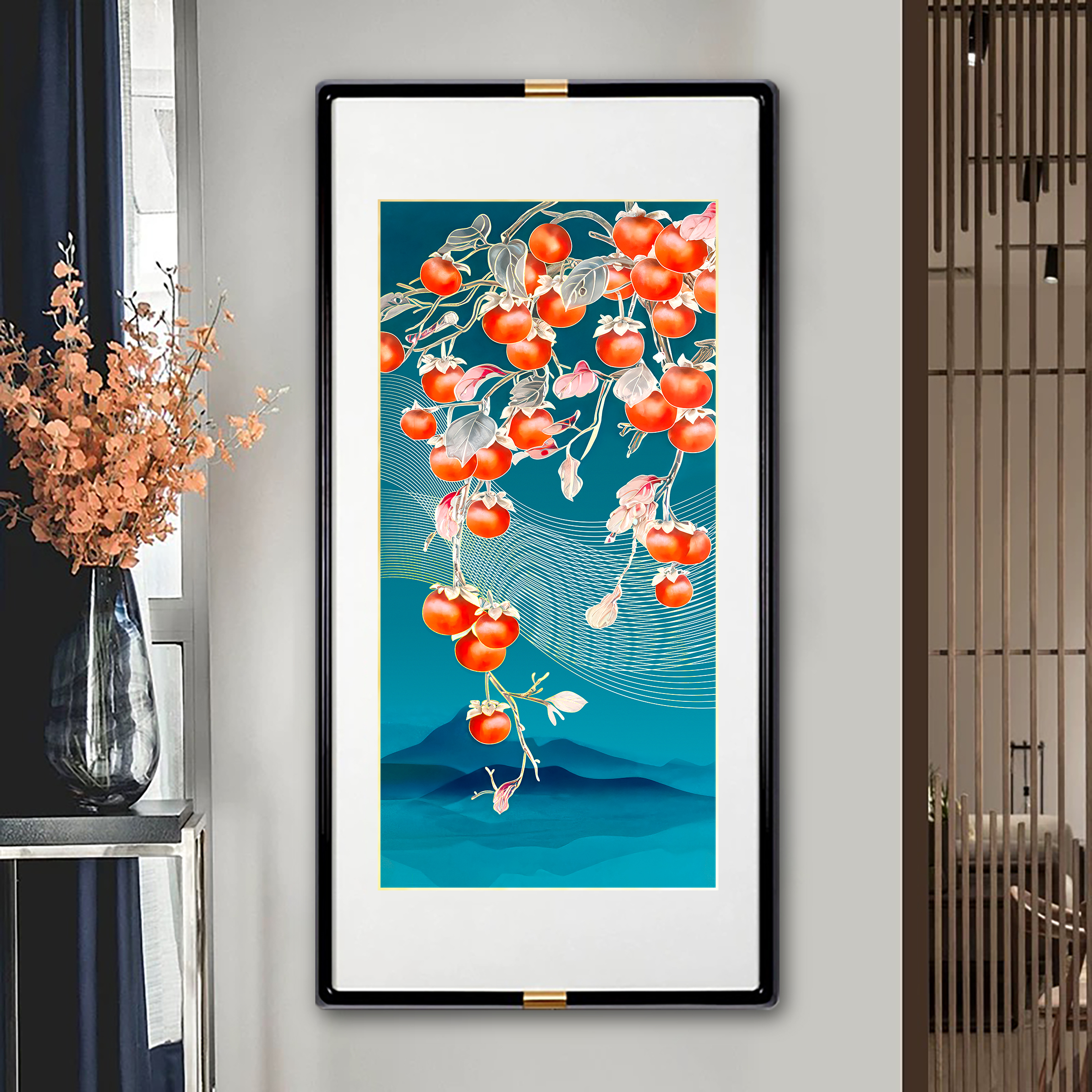 铜雕精品挂画《万事如意》新款高端艺术玄关画入户走廊过道装饰挂画