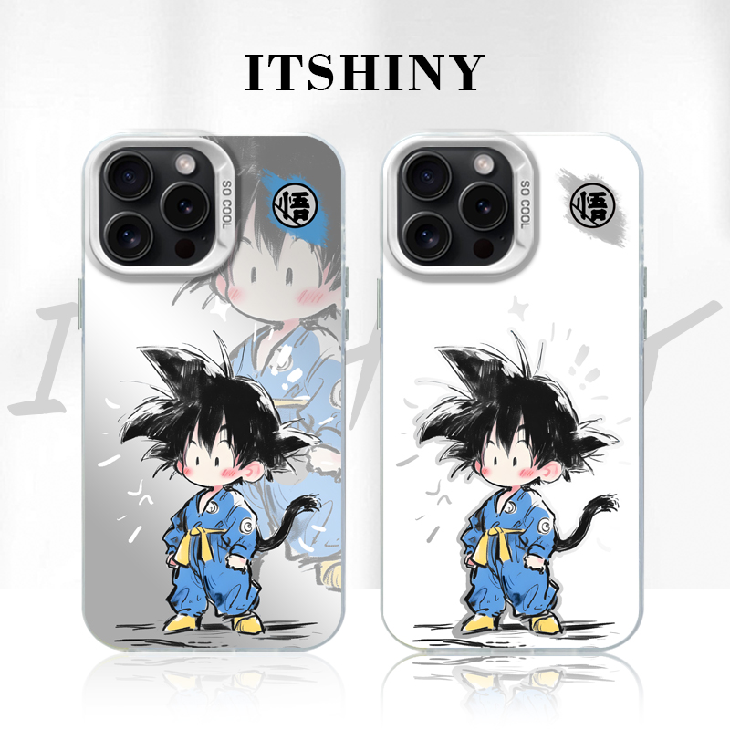 龙珠镂空小悟空适用创意动漫苹果华15为一加12小米彩银手机防摔壳