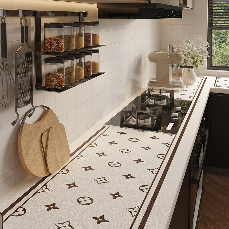 灶台垫厨房台面保护垫防水防油免洗可擦耐脏防烫隔热桌垫橱柜边柜