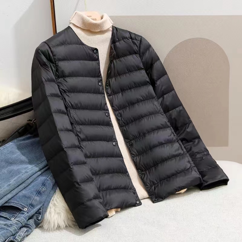 2025新款轻薄款内胆棉衣女短款秋冬季棉服内穿保暖小棉袄妈妈外套