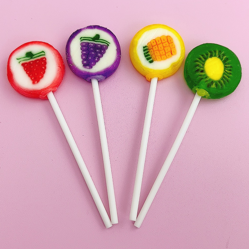 爱伊佳10克水果切片糖果结婚喜糖散装零食棒棒糖硬糖儿童零食批发
