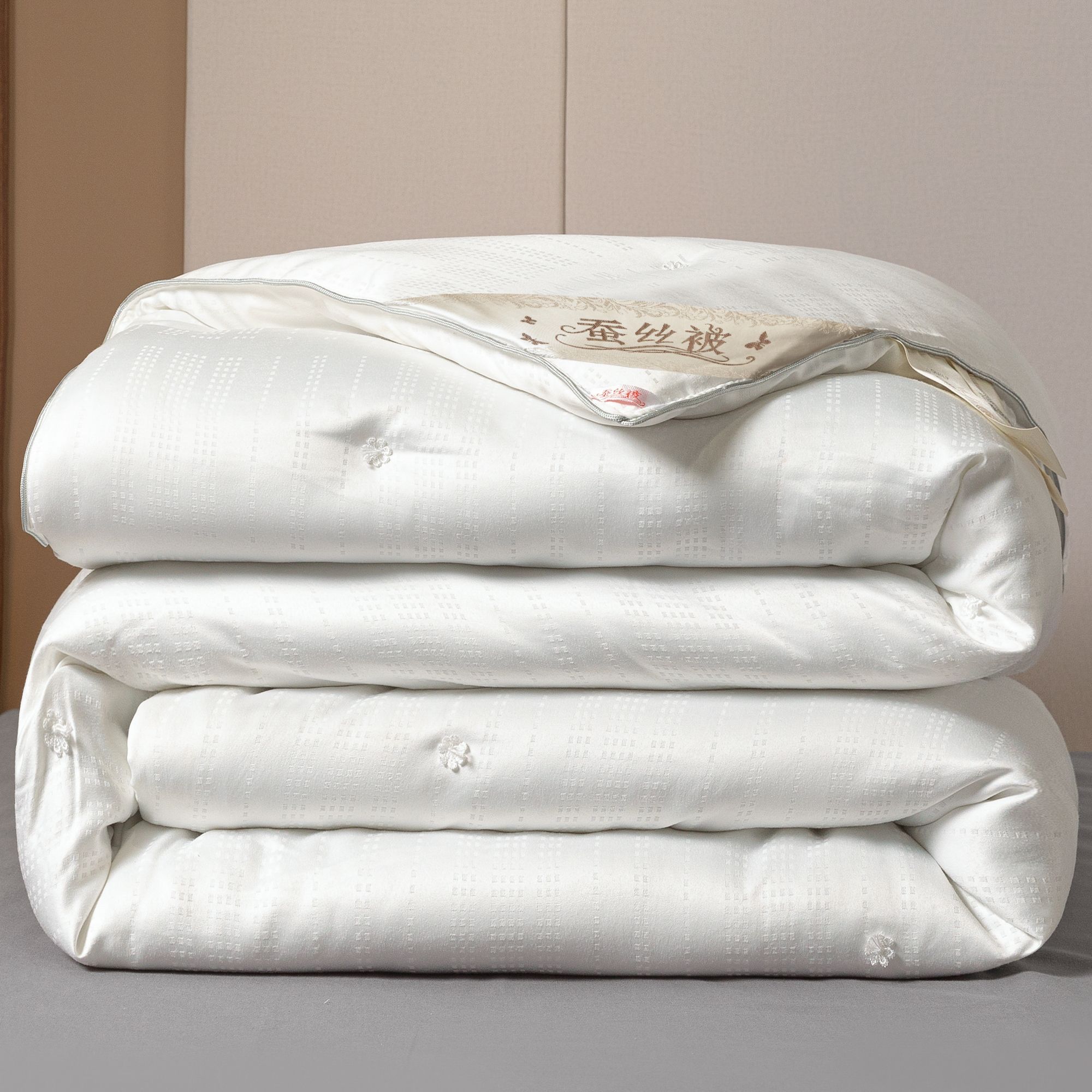 安黛娜高档95蚕丝被全棉秋冬被四季款宿舍空调被加厚被芯春秋被子